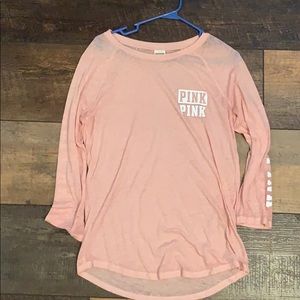 Pink quarter sleeve shirt